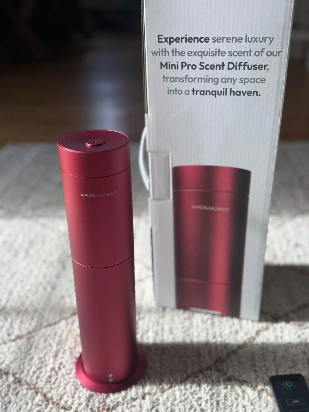 NEW Aroma360 Mini Pro Luxury Scent Diffuser Red Complete in Box